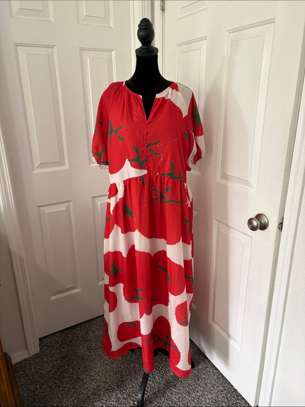 Roolee NWT The Tuscany Tomato Maxi Dress